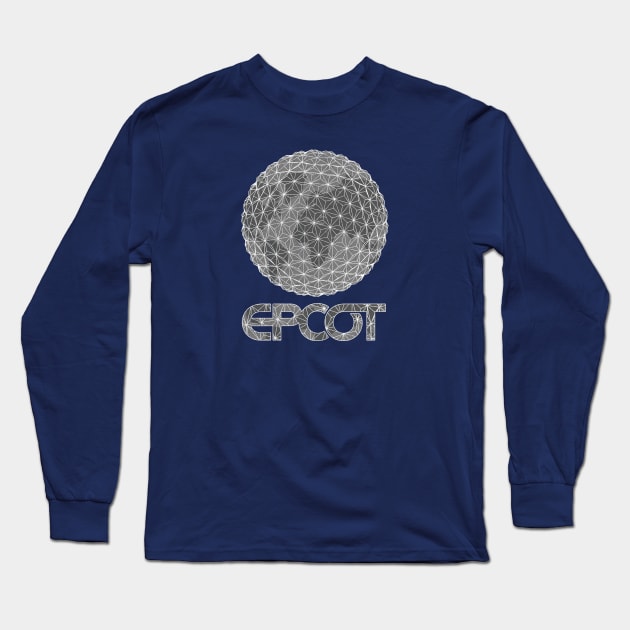 Spaceship Earth Long Sleeve T-Shirt by tdilport